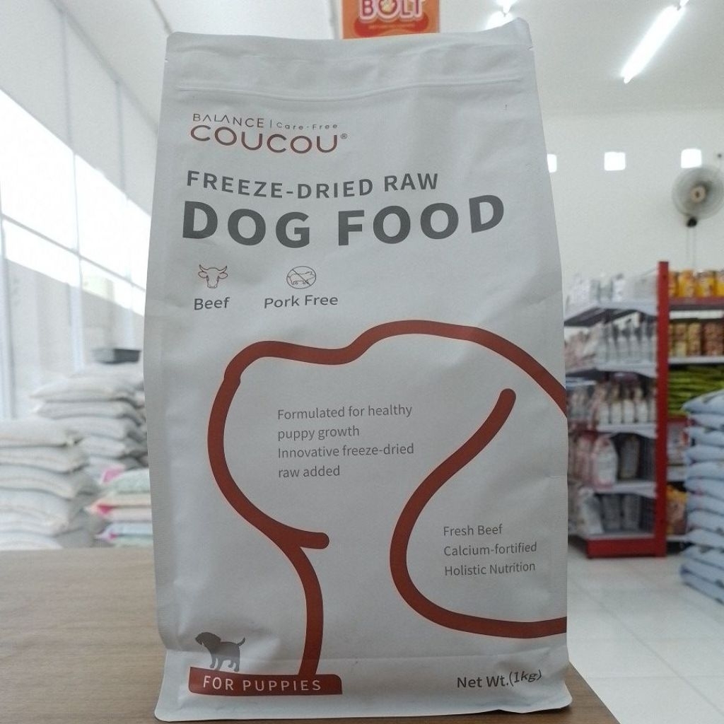 Coucou Dog Food Beef Puppy 1kg