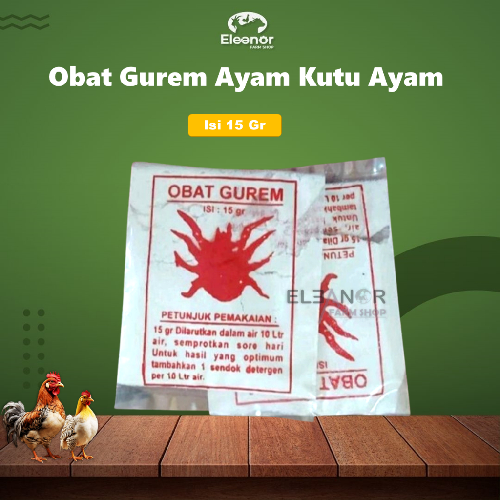 Obat Gurem Ayam Obat Kutu Ayam Obat Kutu Kambing Obat Kutu Sapi 15 Gr