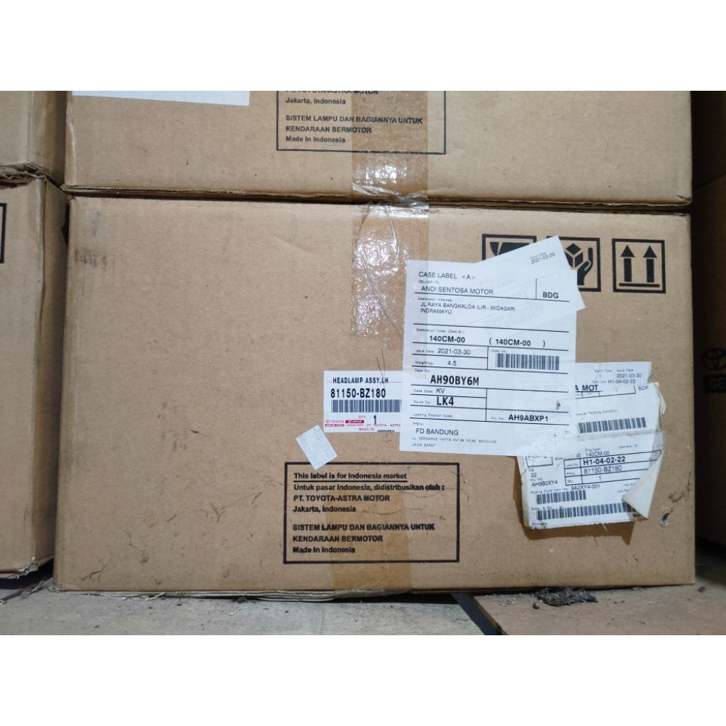 headlamp avanza all new 2012-2014 original