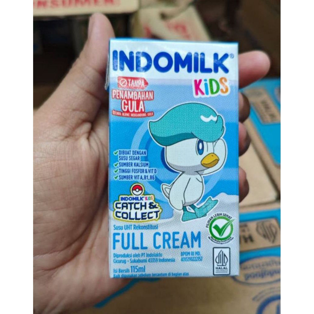 

40pcs Indomilk Kids 115 - Susu UHT Full cream Indomilk