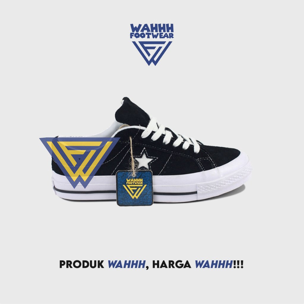 Converse One Star Suede - Black White