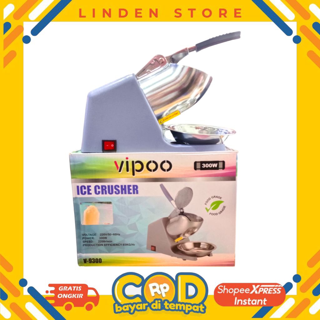 Mesin Serut Es Batu/Ice Crusher Vipoo V-9300 300W