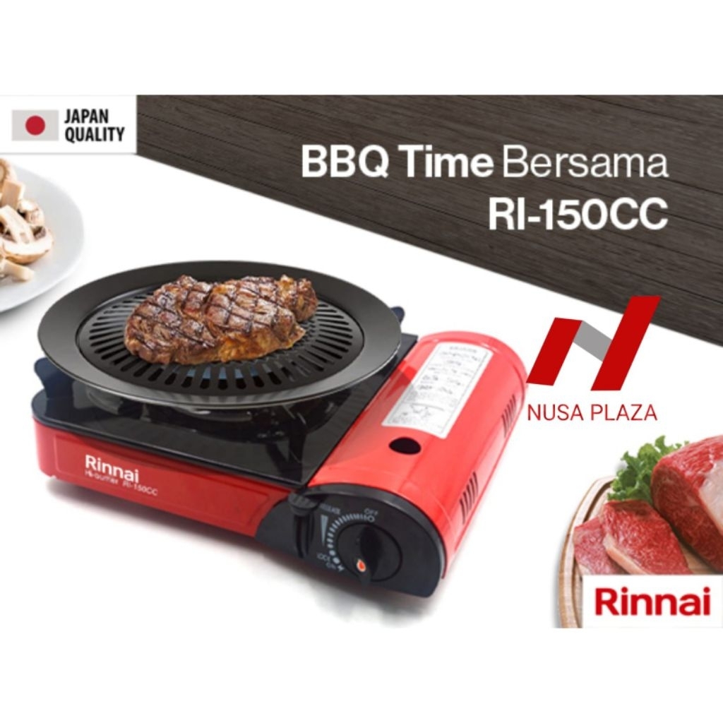 KOMPOR GAS PORTABLE RINNAI RI-150CC / KOMPOR GAS PIKNIK / KOMPOR RINNAI PORTABLE