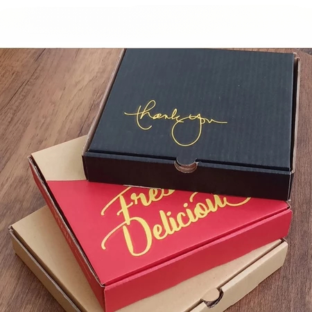 

Kardus Pizza Hampers Warna Merah Ukuran 21x21x4cm Die Cut Papaer Kraft