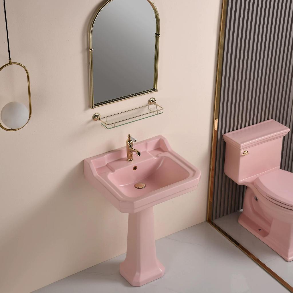 Bellemont Pedestal Basin Collection - Blossom Pink | Koleksi Wastafel Pedestal Bellemont - Blossom P
