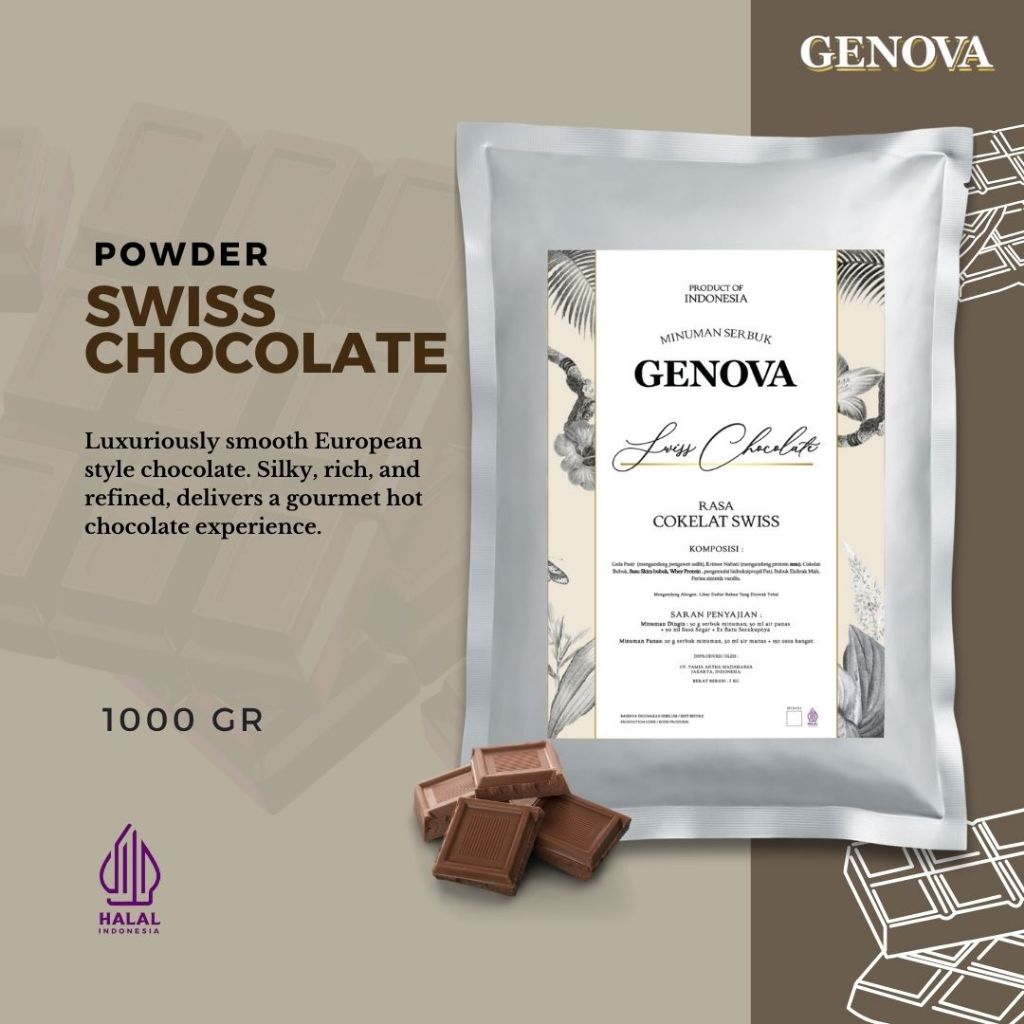 

GENOVA Swiss Chocolate Powder 1000gr