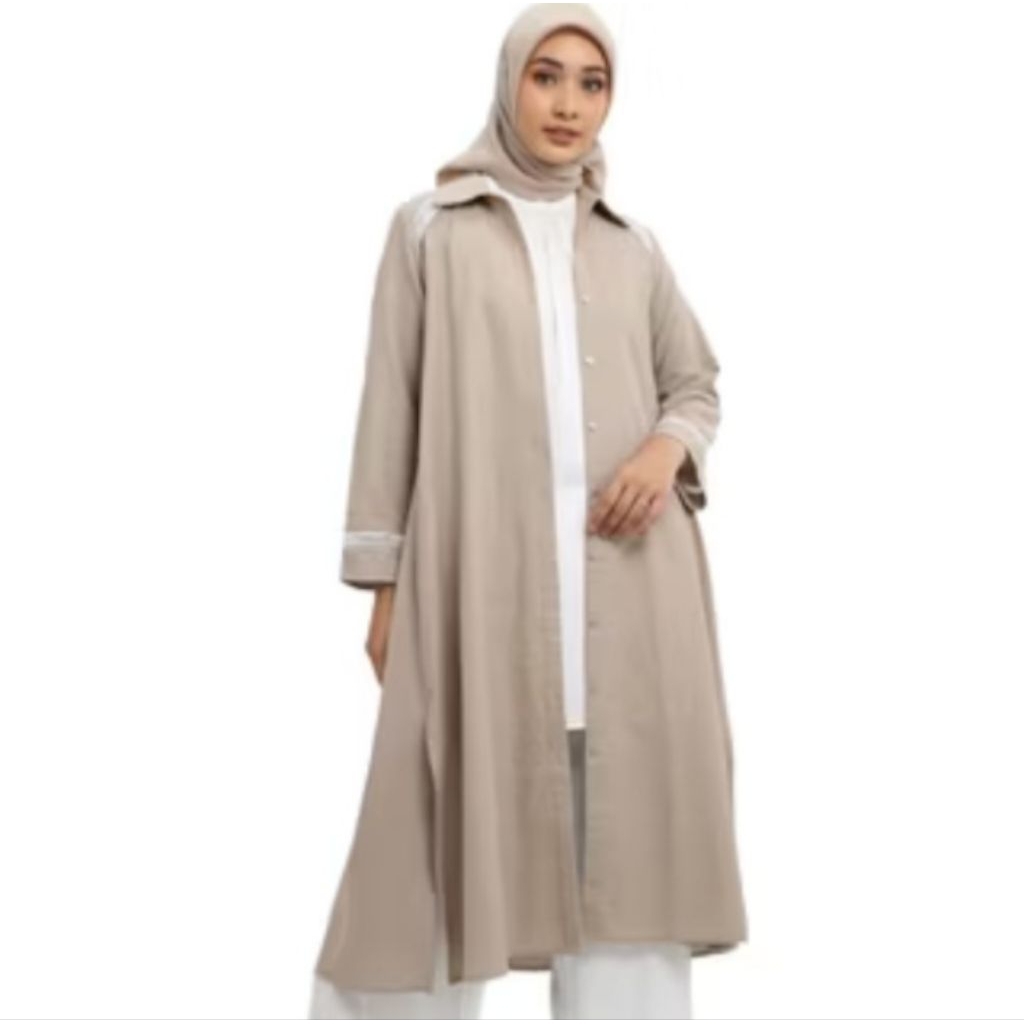 Midi Dress Elzatta Bahan Linen Midi Dress Sarimbit Granda Linen