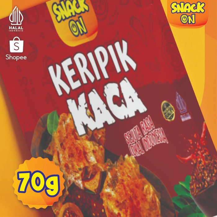 

Snack On Keripik Kaca Pedas Camilan Keripik Kaca 70gr