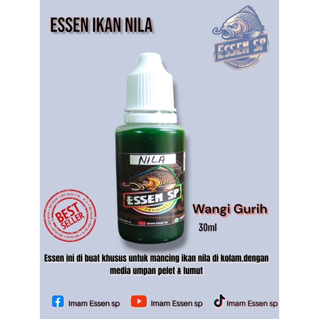 Essen Ikan Nila Liar mujaer super babon Esen lumut Media Lumut Paling Ampuh isi 30ml