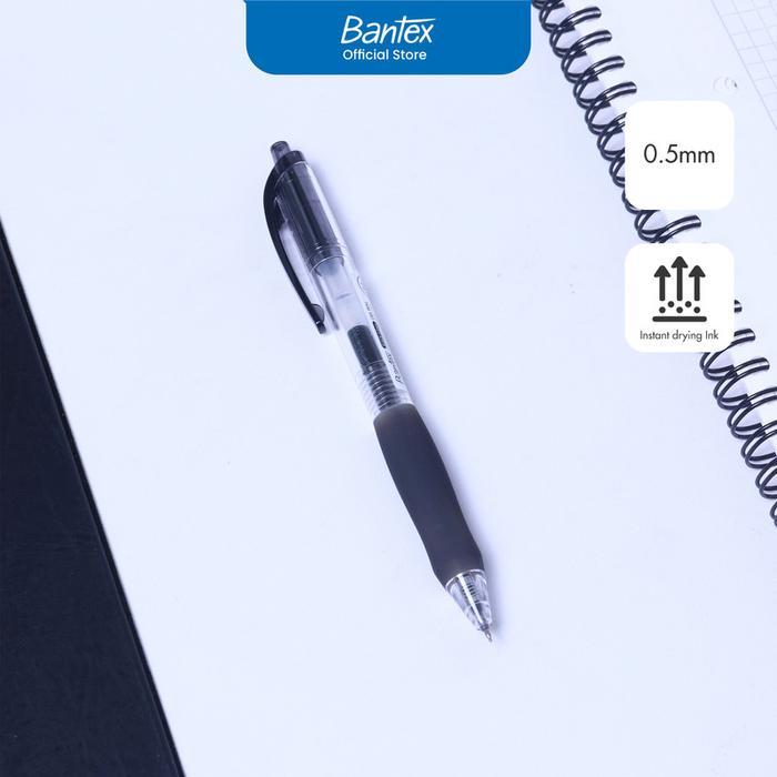 

Bantex Pulpen Pena / Gel Pen ST Tip 0.5 mm Silicone Grip BG1006