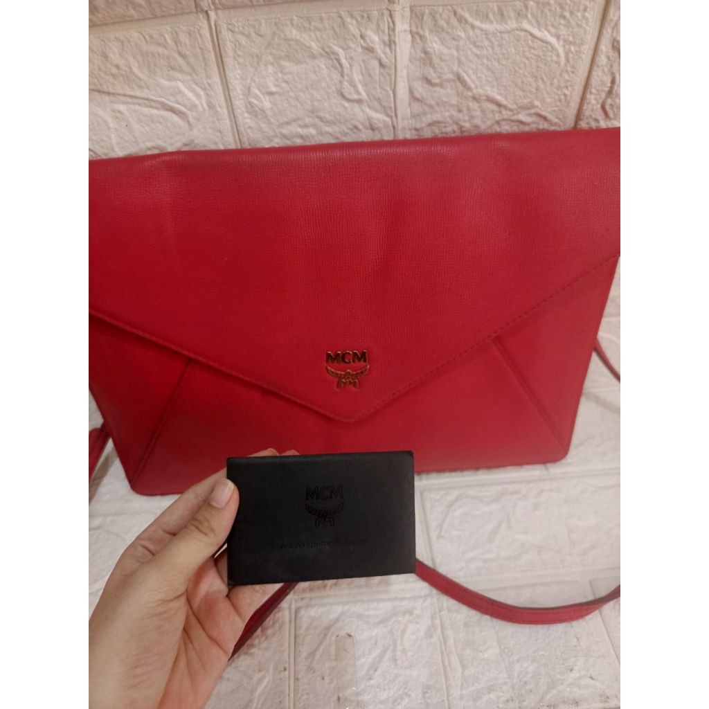 MCM Envelope Style Clutch Crossbody