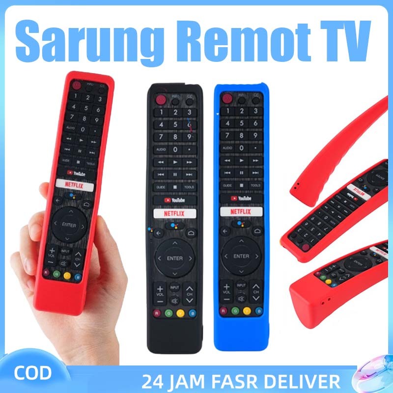 Pelindung Remot Sharp Cover Silicone Remote Kondom Remote TV Pelindung Remote TV Case Smart TV Contr