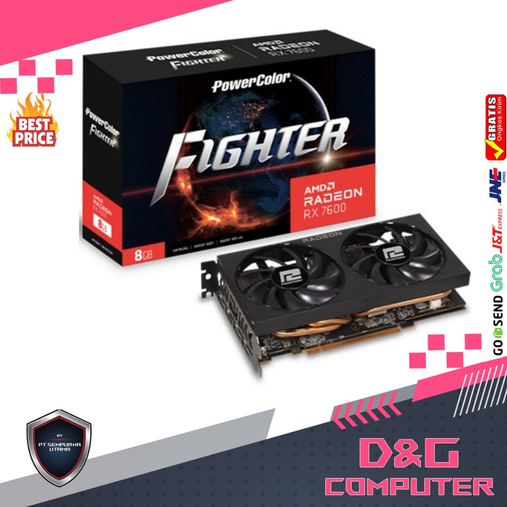 POWERCOLOR RADEON RX 7600 FIGHTER 8GB GDDR6