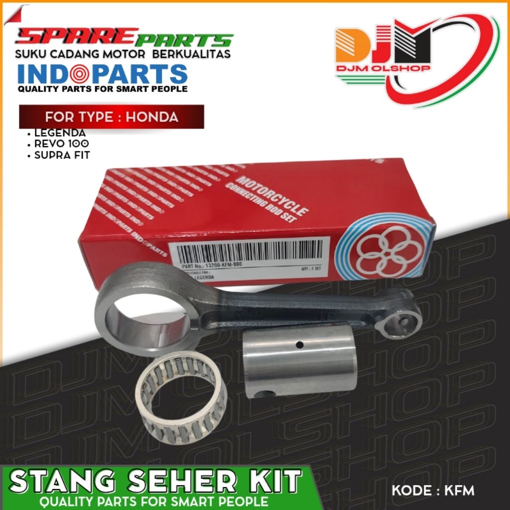 Stang Seher Stang Piston Kit Legenda Supra Fit Revo 100 Original Indoparts