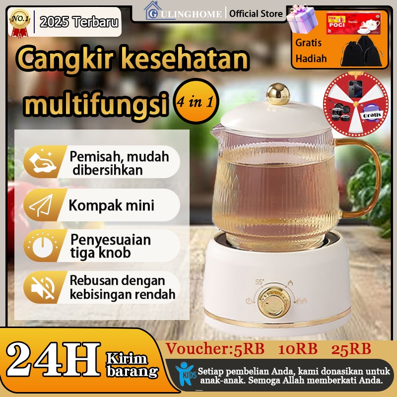 【COD】Teko Listrik Multifungsi Pemanas Air Listrik Portabel Kecil Untuk Cangkir Kamar Tidur Kantor