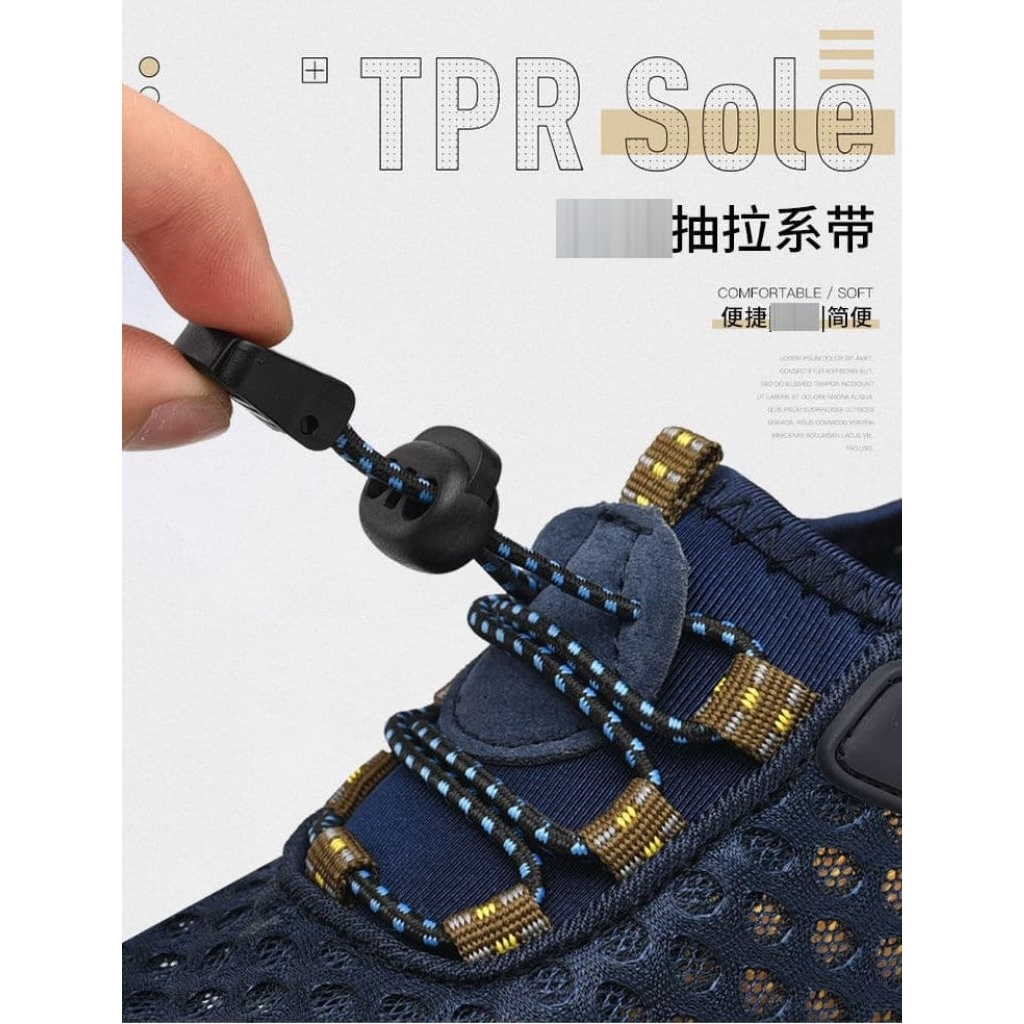 100% Aman New Arrival Sepatu Pria Jaring Kekinian Original 100% Import Sneakers Cowok Jogging