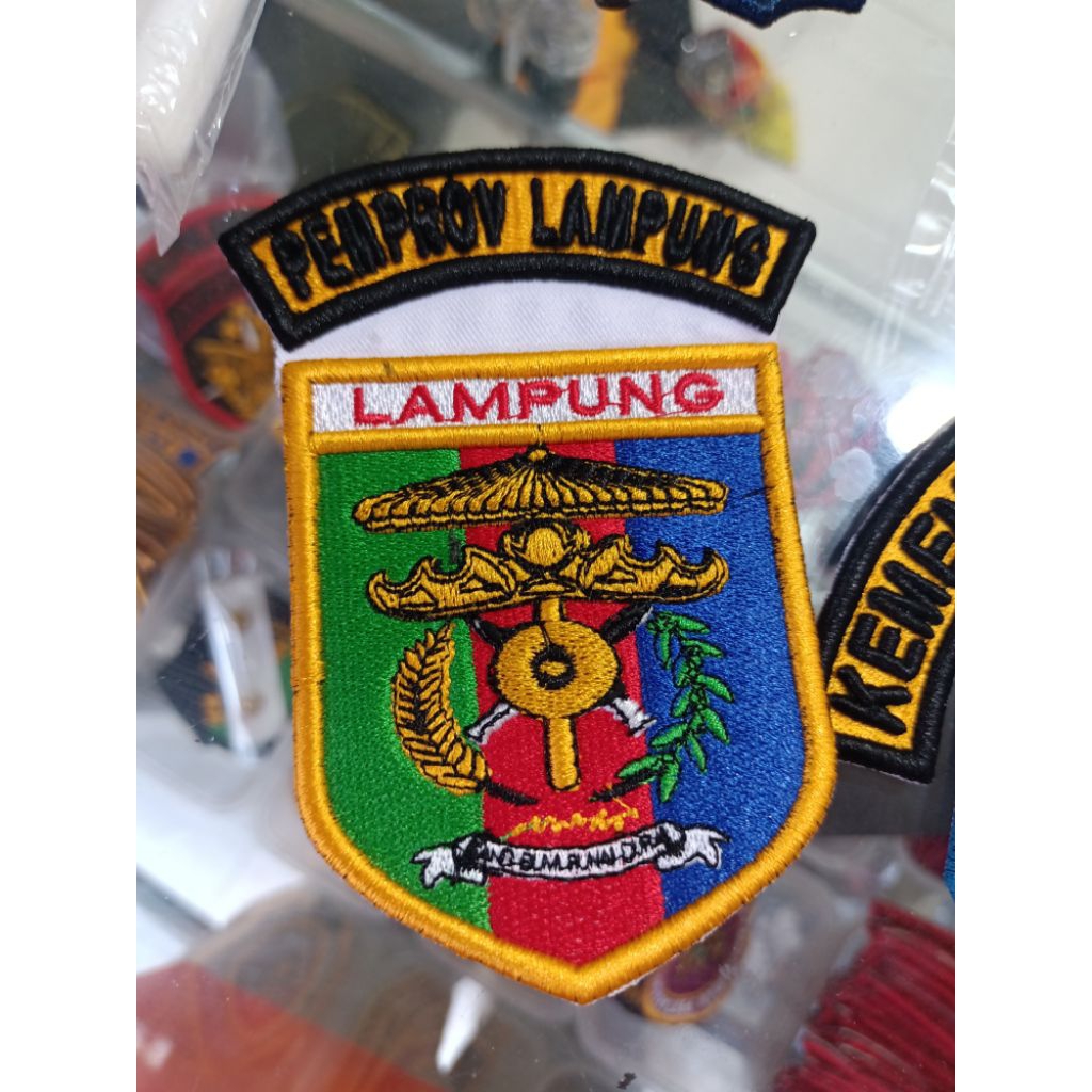 Bordir Timbul Logo Lampung | Lokasi Pemprov Lampung Timbul