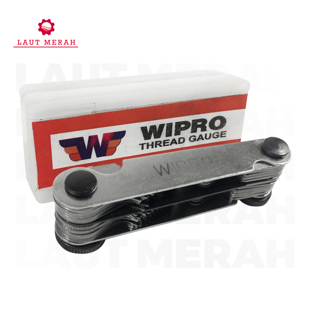 Suri Drat 52 Blades WIPRO / Alat Ukur Drat / Mal Drat / Sisir Drat / Sisir Ulir / Suri Ulir
