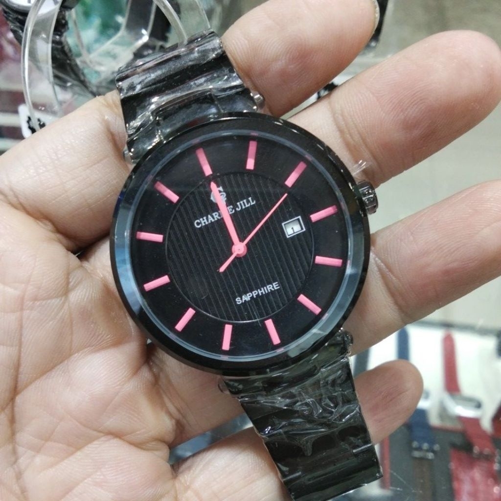 jam tangan wanita Charlie Jill 1428 mpink