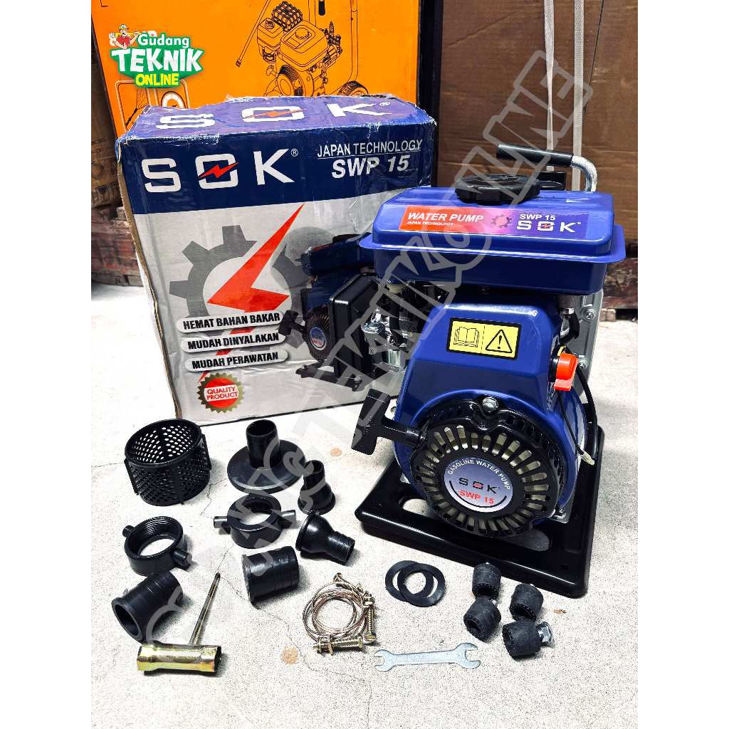 Water Pump 1.5" SOK SWP-15 / Mesin Waterpump Alkon Pompa Sedot Air Irigasi Sawah 1.5 Inch Penyedot A