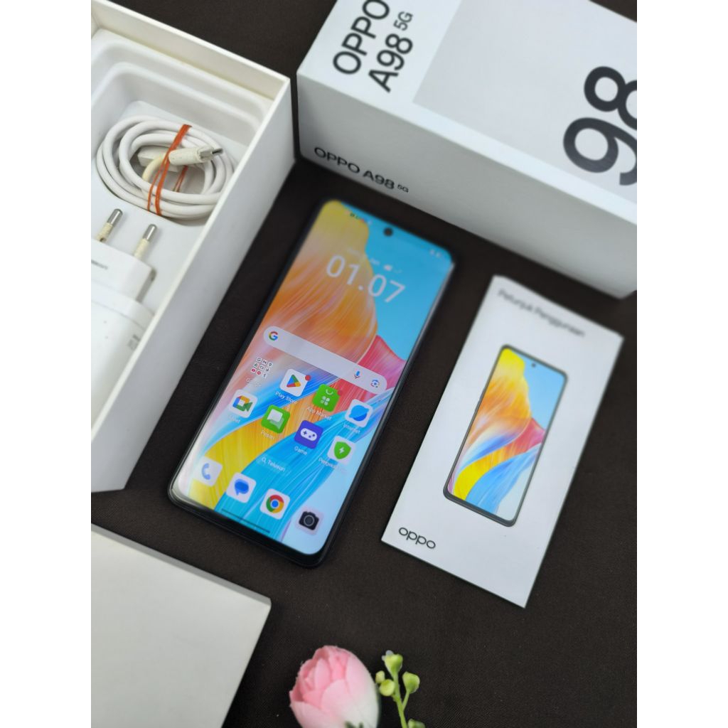 hp second iphone samsung oppo a98 5g ram 8/256gb second