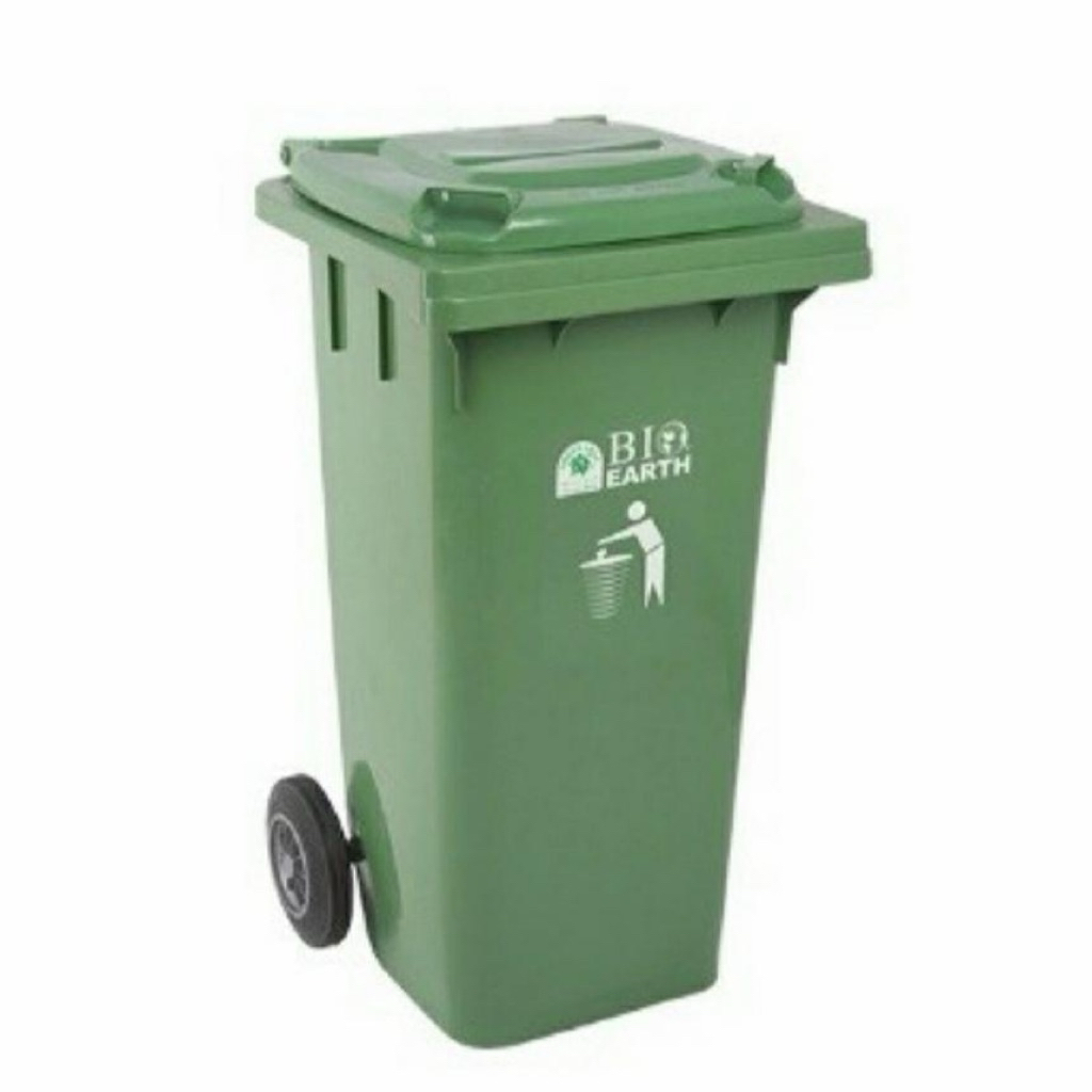 TEMPAT SAMPAH SEGI RODA BIO 120 LITER GREEN LEAF 2012