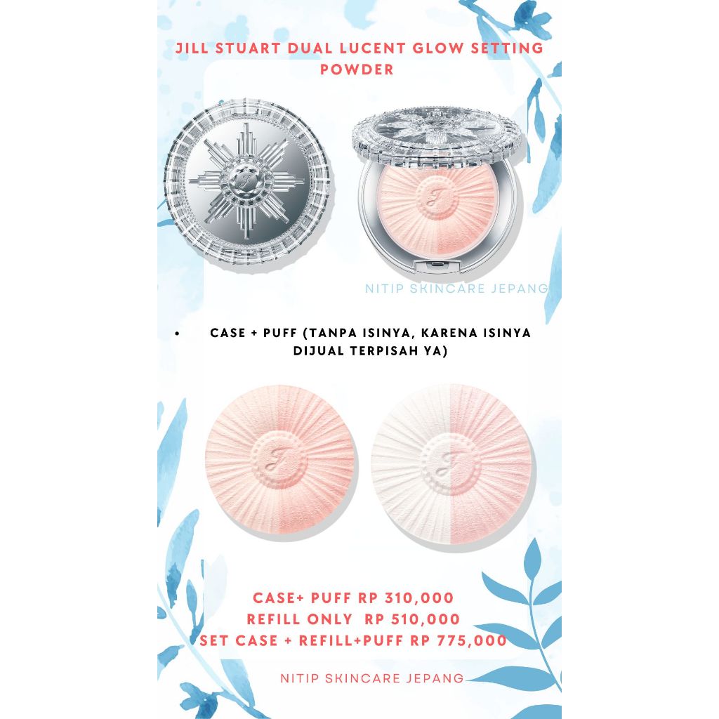 PO jepang -- Jill stuart lucent glow setting powder, serum filter powder foundation, pure essence cu