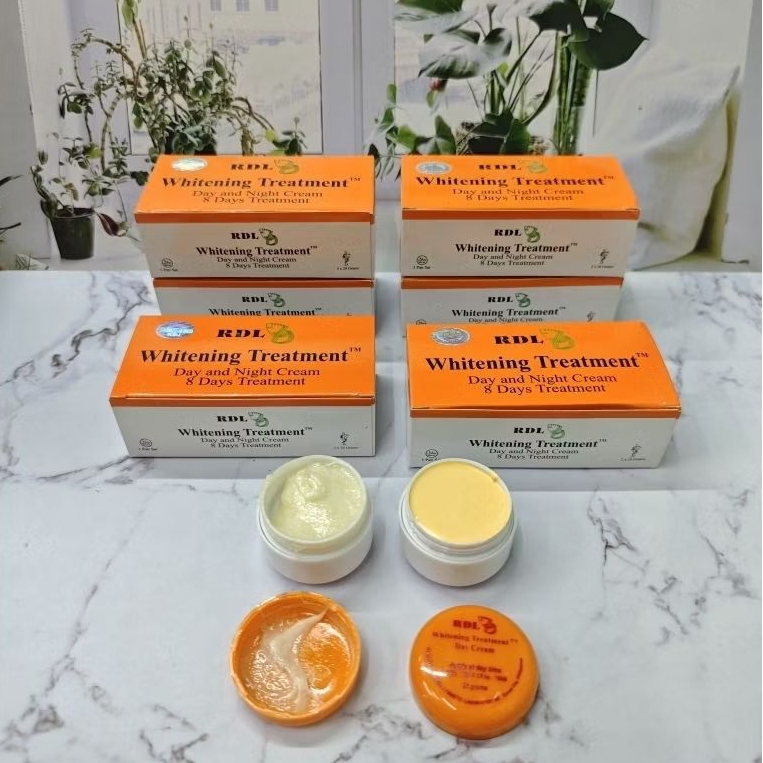 RDL Whitening Treatment Day & Night Cream 6 Pasang – Krim Pemutih Wajah, Anti Flek & Pencerah Kulit