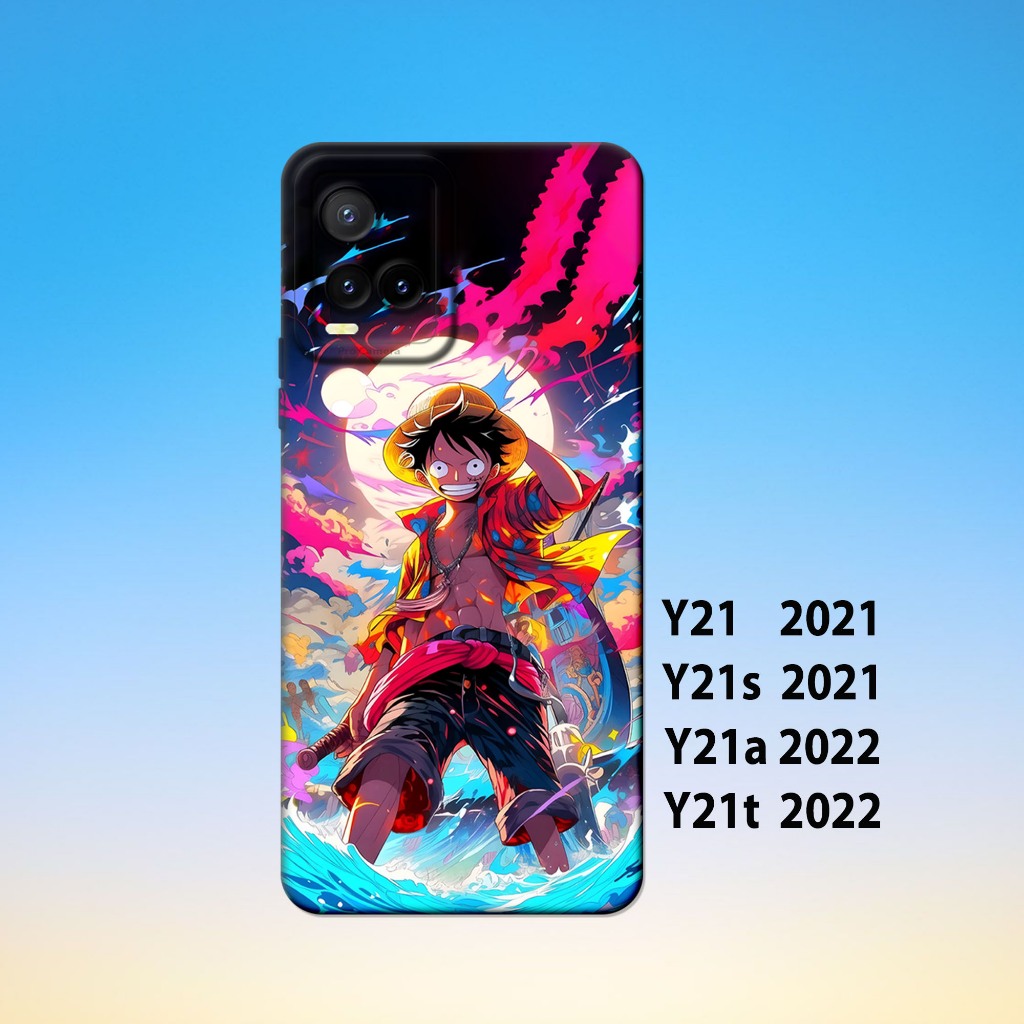 Silikon vivo Y21 ,vivo Y21S ,vivo Y21A ,vivo Y21T _Case Casing Hp Karet Hitam keren Lentur Tebal