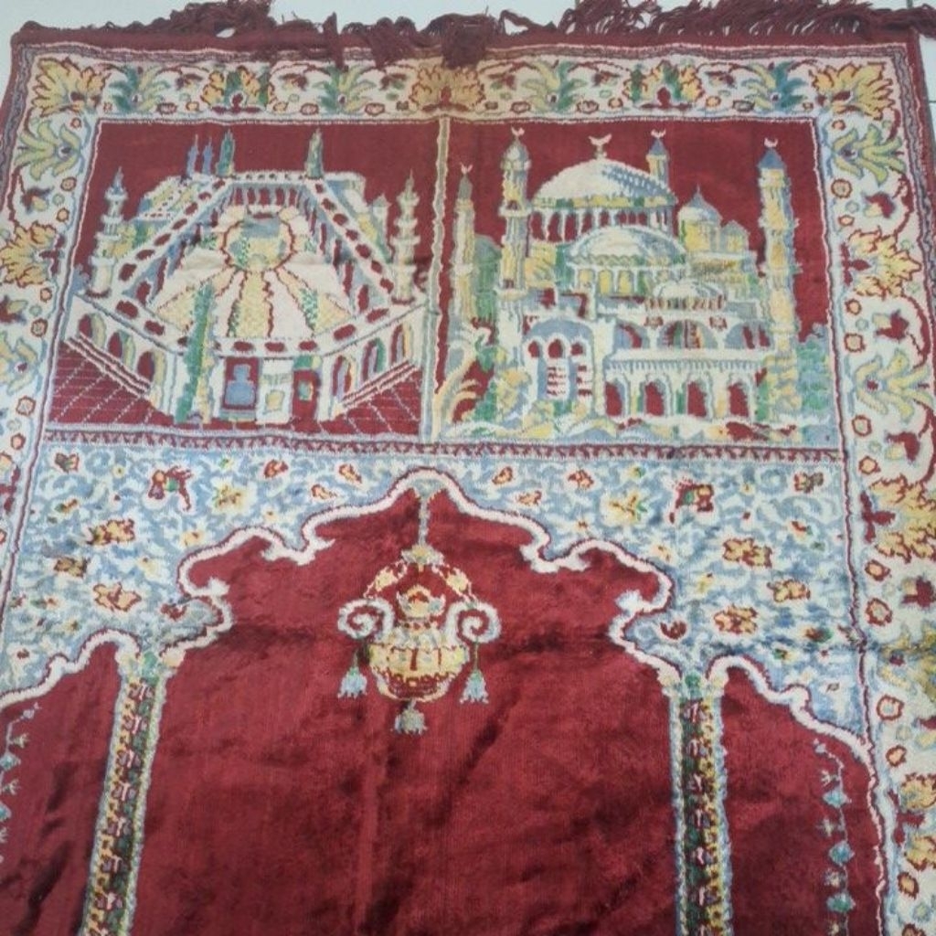 Sajadah Jadul Hagia Sophia merah jumbo,Preloved