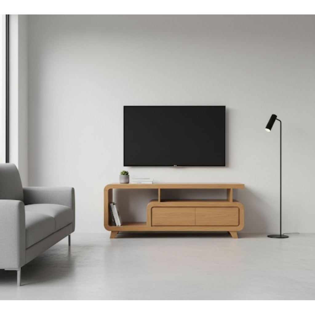 Buffet Tv 120m Meja Tv 150cm 3 Laci 2 Pintu Kayu Jati Bufet Tv Murah Meja Tv Kayu Jati