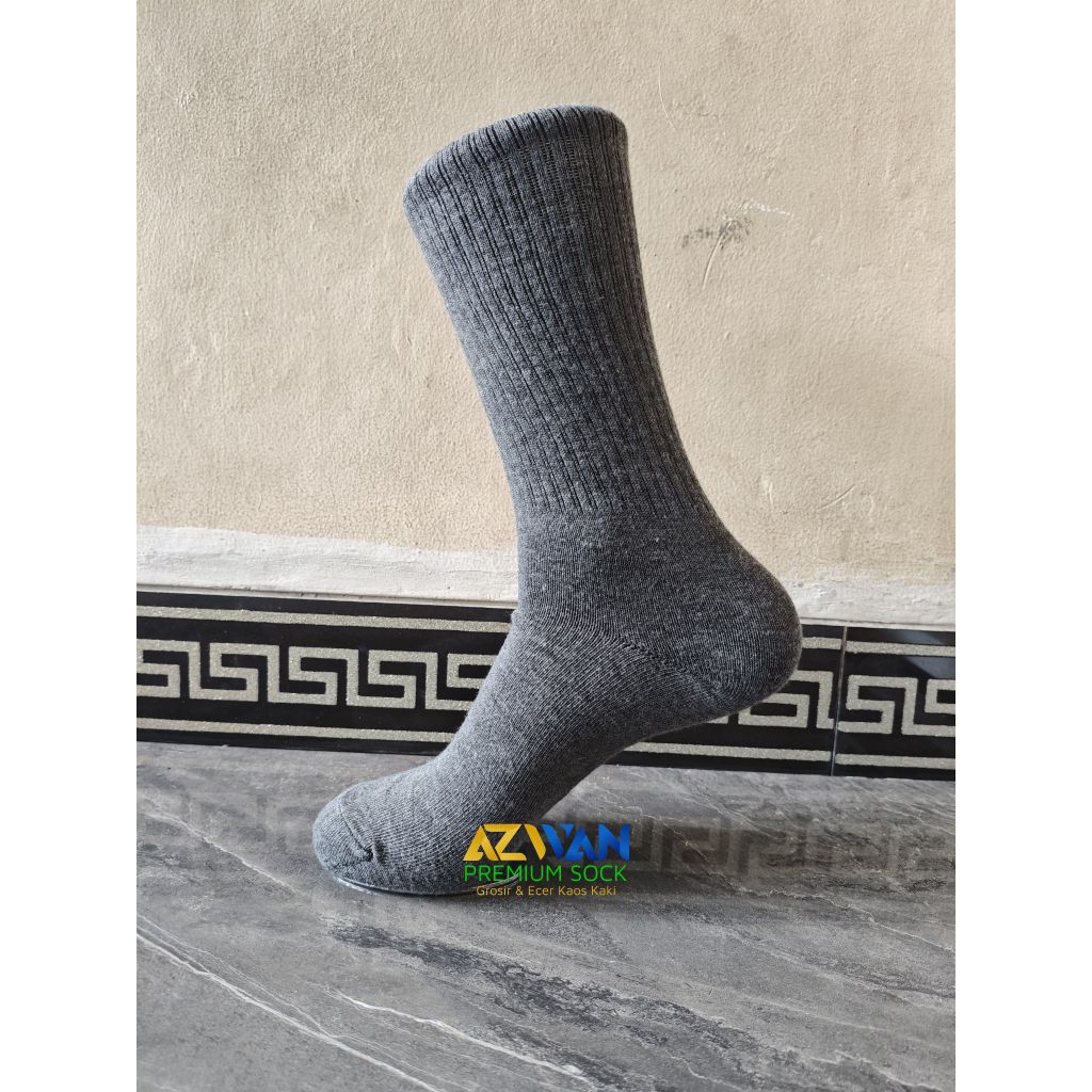 Azwan Sock Kaos Kaki Old School Premium || Kaos kaki panjang dewasa || Kaos kaki olahraga polos || K