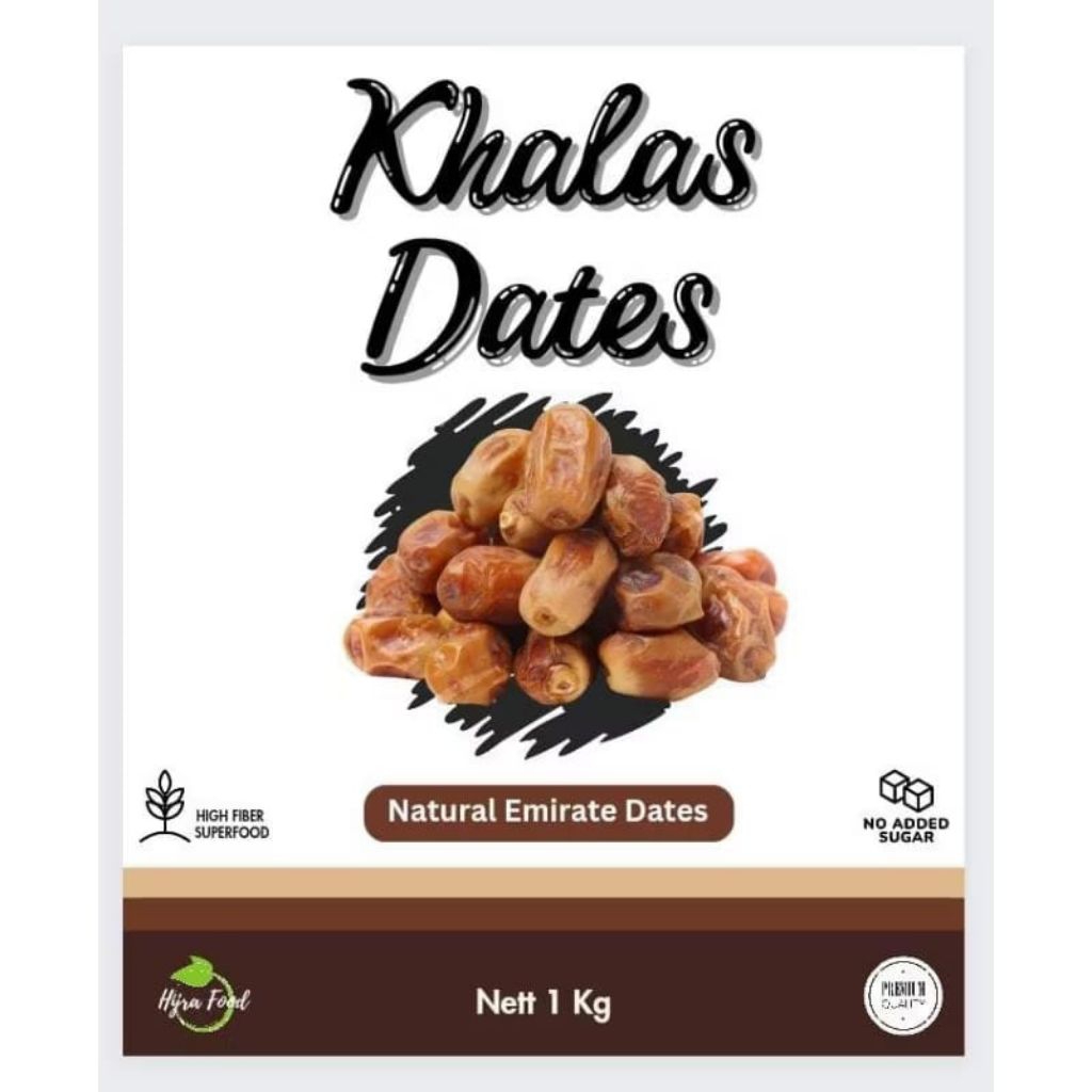 

Kurma Khalas Emirate Dates Kualitas premium 1kg
