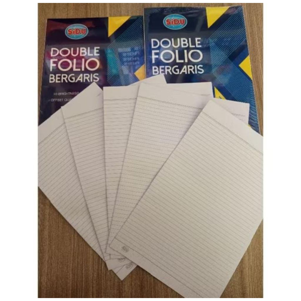 

FOLIO GARIS SIDU / DOUBLE FOLIO BERGARIS SIDU PAK (ISI 100 LEMBAR DAN 200 LEMBAR)