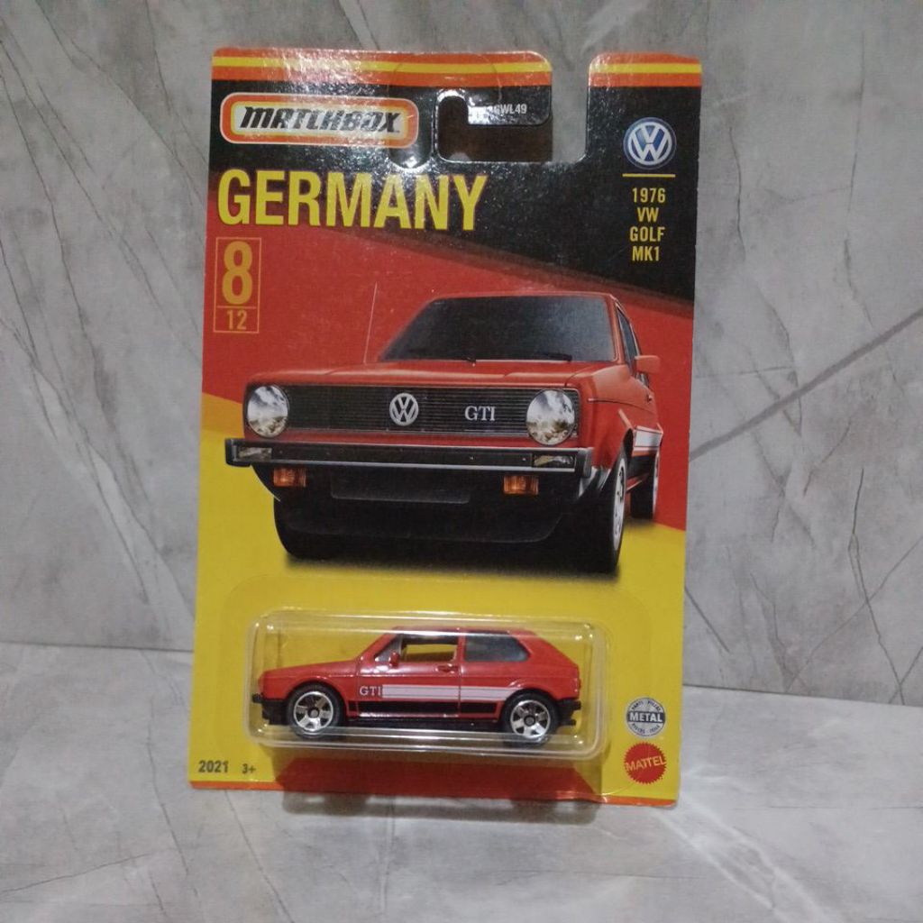 Matchbox Germany vw golf mk1 merah
