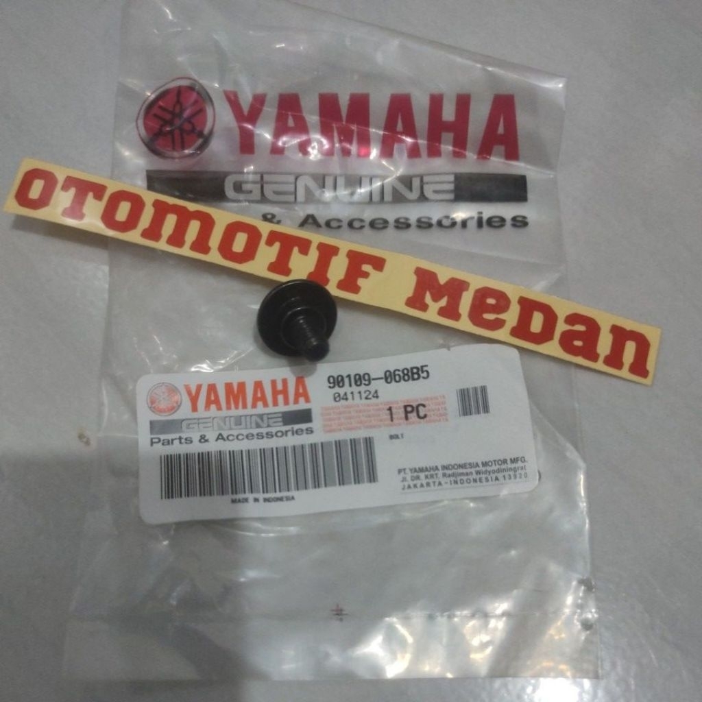 BAUT BOLT SAYAP BELAKANG YAMAHA XMAX / SAYAP DEPAN BAGIAN B YAMAHA AEROX 90109-068B5 ASLI / ORIGINAL