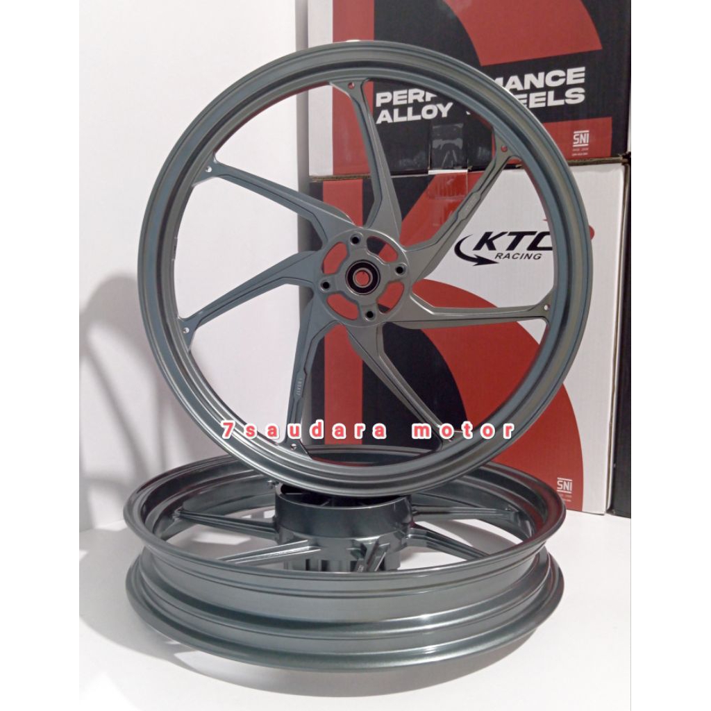 velg  ktc racing full cnc palang 6 ukuran 185/250-17 motor ninja r/ss