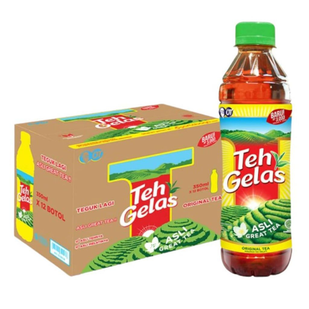 

[1 KARTON] TEH GELAS BOTOL 350ML X 12BOTOL