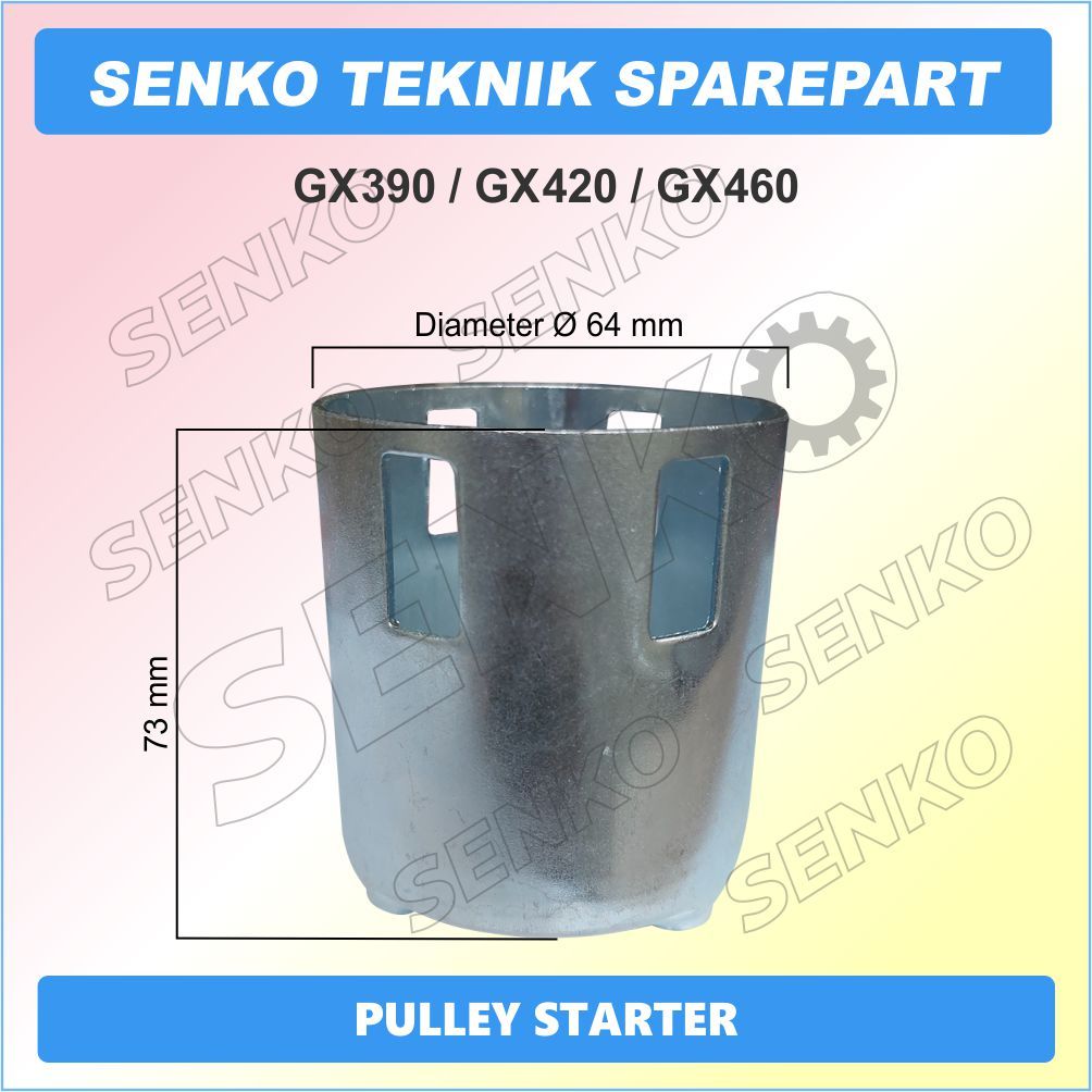 GX390 / GX420 / GX460 PULLEY STARTER, PULI STARTER, POLI STARTER, MANGKOK STARTER MESIN BENSIN