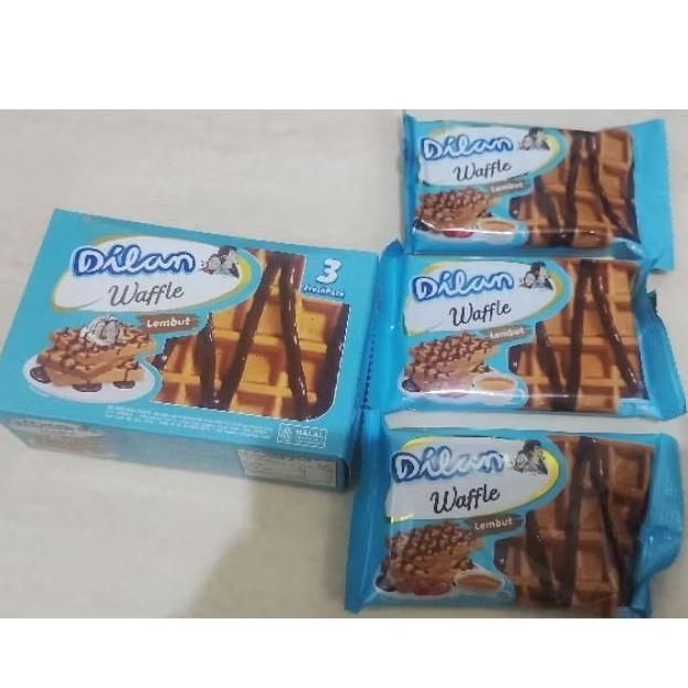 

Dilan Waffle Coklat Lembut Isi 3 Pack 48 gr