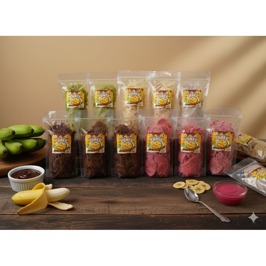 

kripik pisang lumer aneka rasa