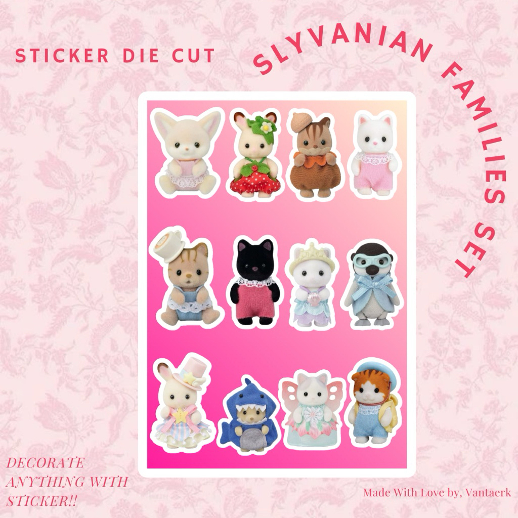 

Sticker Slyvanian Families Aesthetic Deco Jurnal Scrapbook