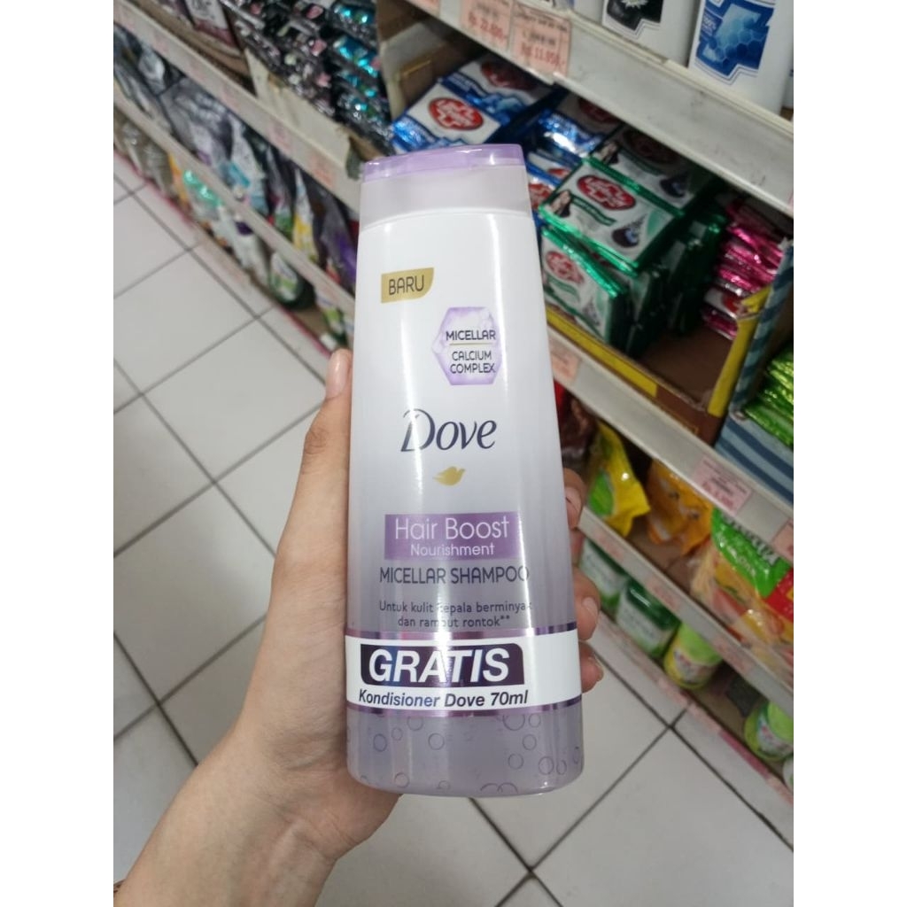 DOVE SHAMPO MICELLAR 160ML GRATIS DOVE SHAMPO HAIR FALL 70ML