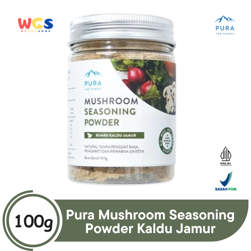 

Pura Mushroom Seasoning Powder Kaldu Jamur 100g – Tanpa MSG, Gula & Pengawet
