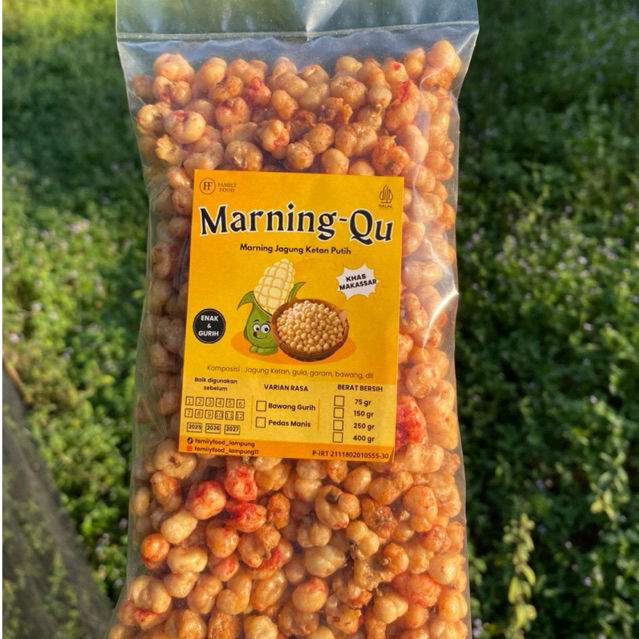 Marning Jagung Ketan/Pulut Istimewa Enak dan Renyah Cemilan Nagih - Snack Pedas - Food, Manis, Makan