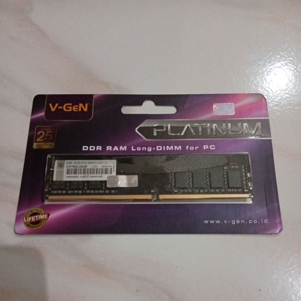 Longdimm Vgen Platinum Ddr4 8Gb PC21300 2666Mhz Nego