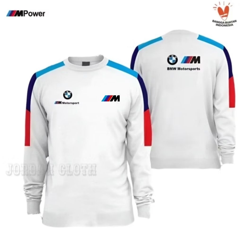 Tshirt Baju Kaos Lengan Panjang Team Bmw Motorsport