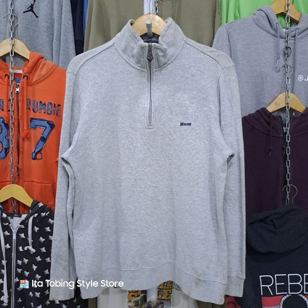 Crewneck Half Zipper Casual KENT