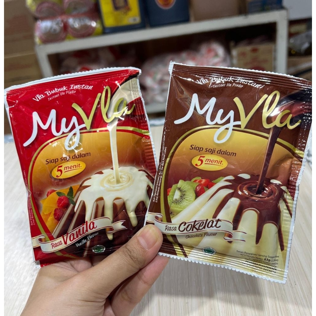 

My Vla / Vla Bubuk Instan / Saus Pudding 63gr/pcs