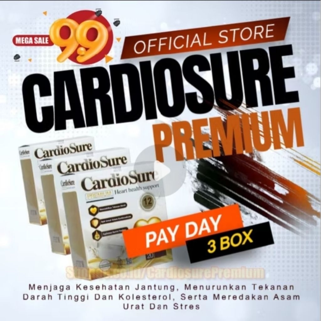

CardioSure Premium Official Store | Paket Pay Day 3 Box Susu Hipertensi Kolestrol Asam Urat Jantung